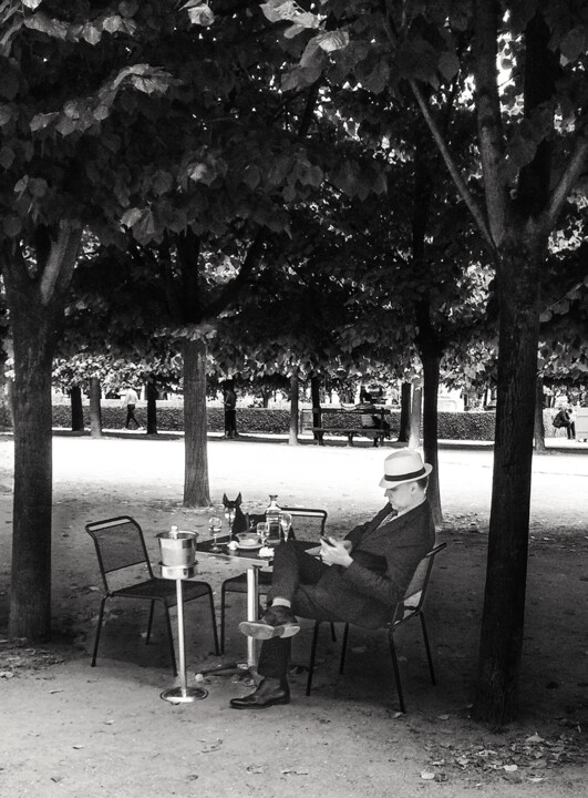 " Au jardin " Fotoğraf, 28x20,7 in