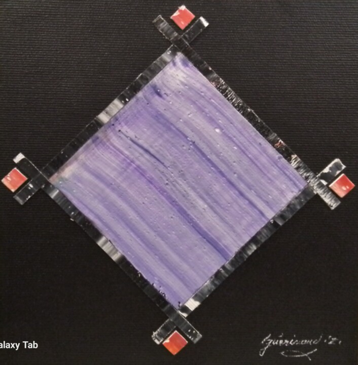 Abstraite 62 绘画, 7.9x7.9 in