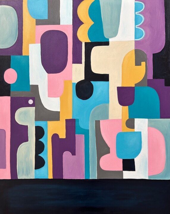 Funky Forms Peinture, 39,4x31,5 in