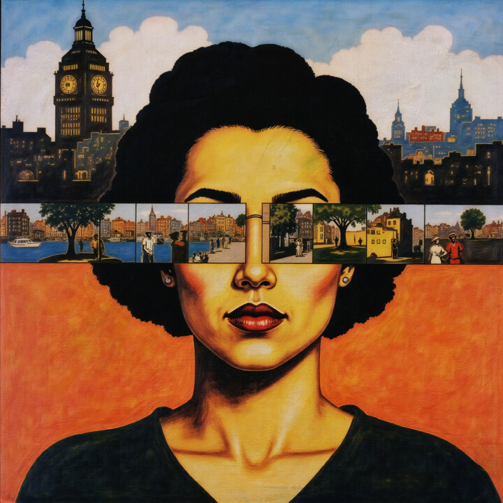A Mosaic of Moments Collages, 19,7x19,7 in