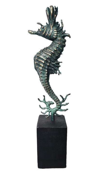 sculpture hippocampe Скульптура, 13,8x2,8 in