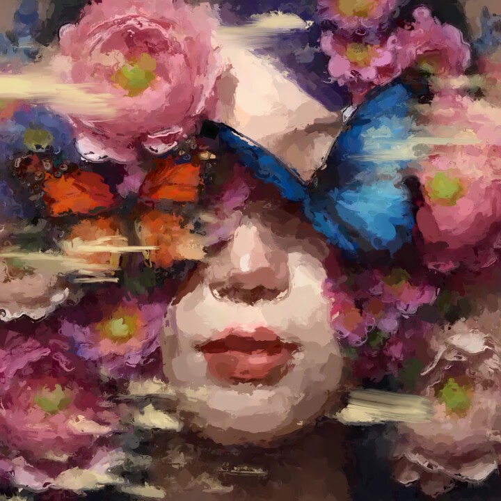 Ζωγραφική με τίτλο "THE NECTAR of LIFE" από Marina Fedorova, Αυθεντικά έργα τέχνης, Λάδι