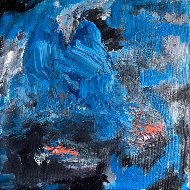 Painting titled "Moonstone" by Yağmur Turan, Original Artwork, Acrylic