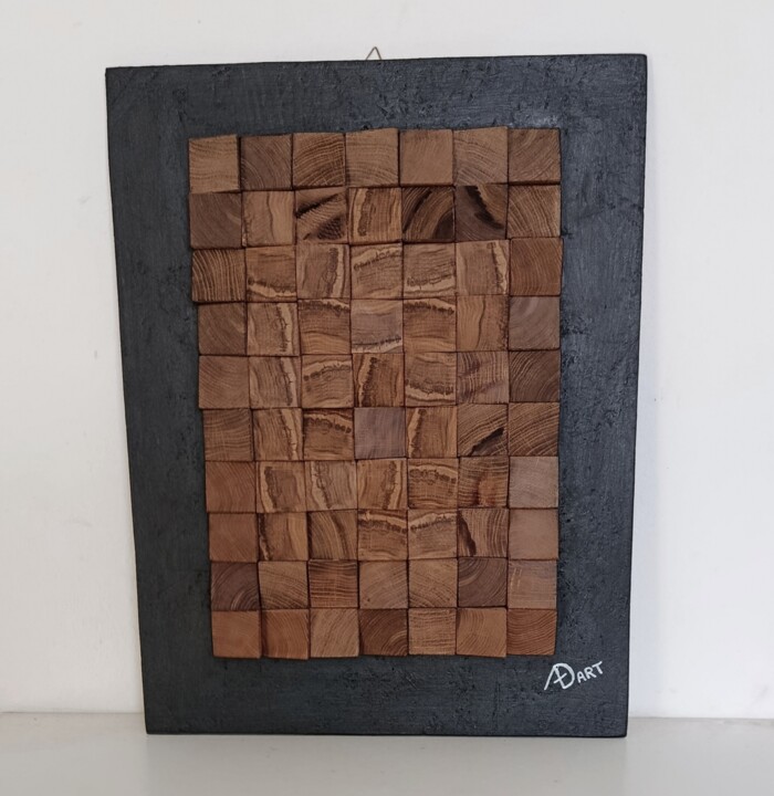 Escultura intitulada "Quercus" por Anna Beltrame A+D Art, Obras de arte originais, Madeira Montado em Painel de madeira