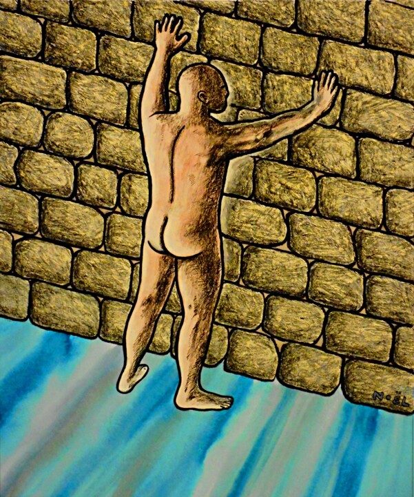 Death as Dasein's Not to be outstripped Possibility (BT 264) 绘画, 14.2x11.8 in