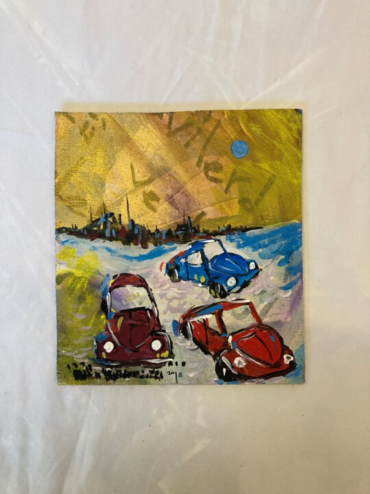 Şehirden Kaçış Pittura, 7,1x6,3 in