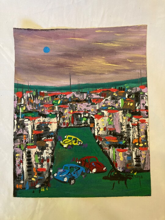 Kalabalık İçinde 绘画, 11.4x9.5 in