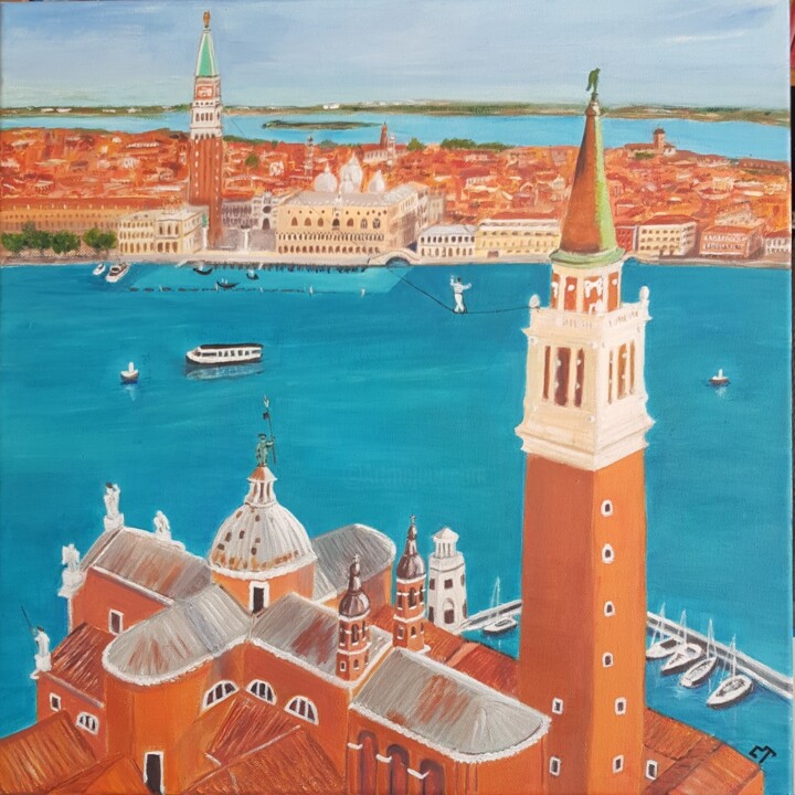 DE SAN GIORGIO A SAN MARCO Pintura, 19,7x19,7 in