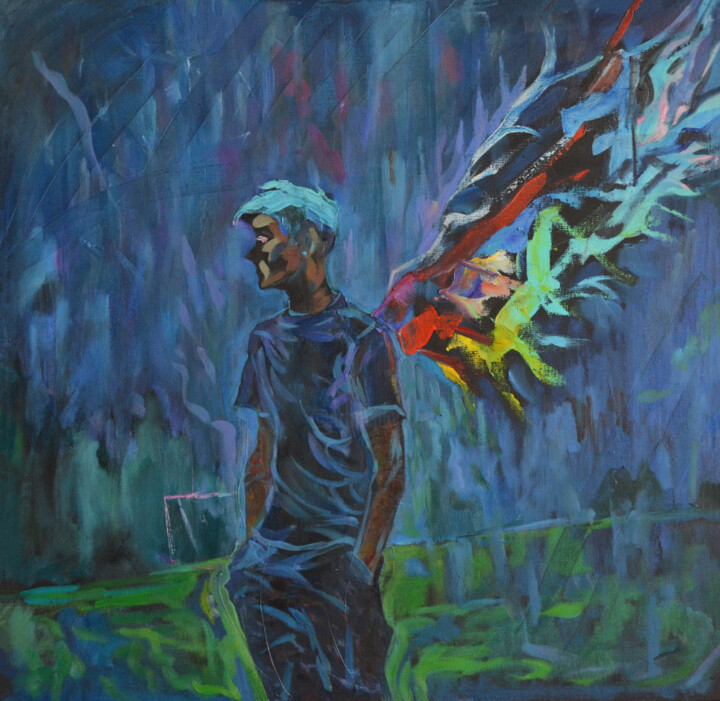 绘画,  21.7x22.1 in 