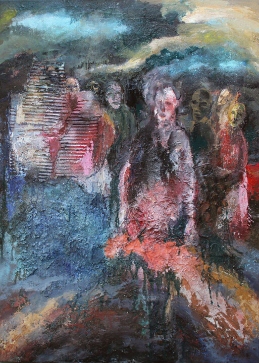 Exilés 绘画, 31.5x23.6 in