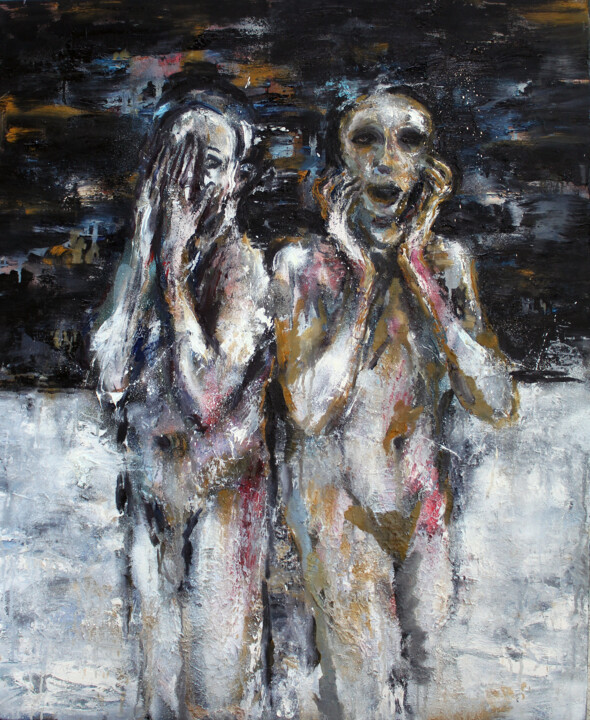 Frères Siamois 绘画, 39.4x31.9 in