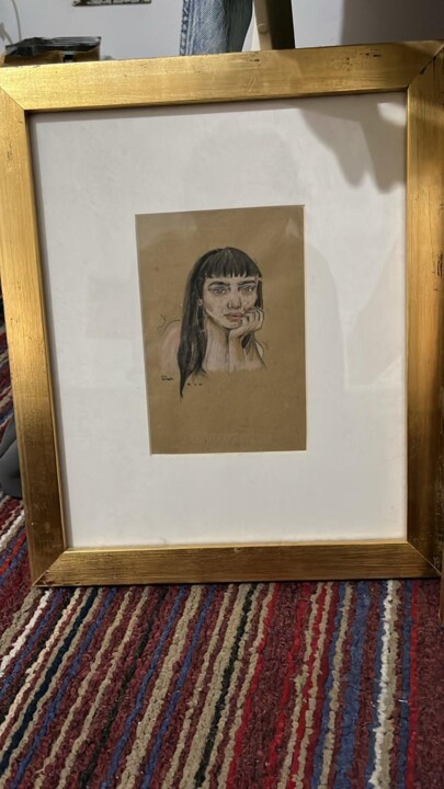 Painting titled "Miniature Portrait 2" by Rabab.Studies, Original Artwork, Acrylic
