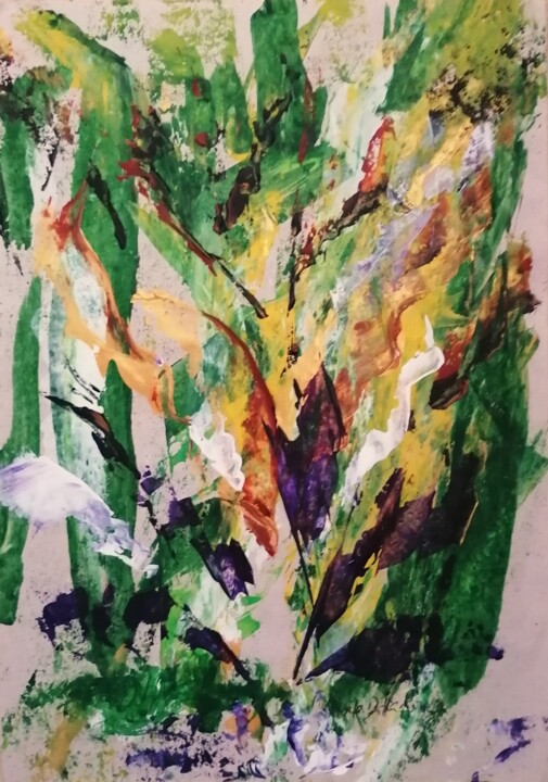 绘画 标题为“Verdure” 由Gisèle Dalla Longa, 原创艺术品, 丙烯