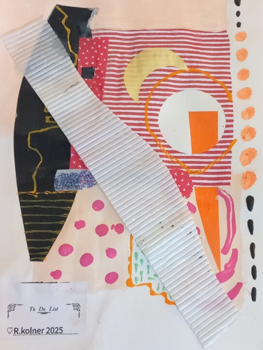 Collages intitulée "Malawi" par Ronnie Kolner, Œuvre d'art originale, Collages