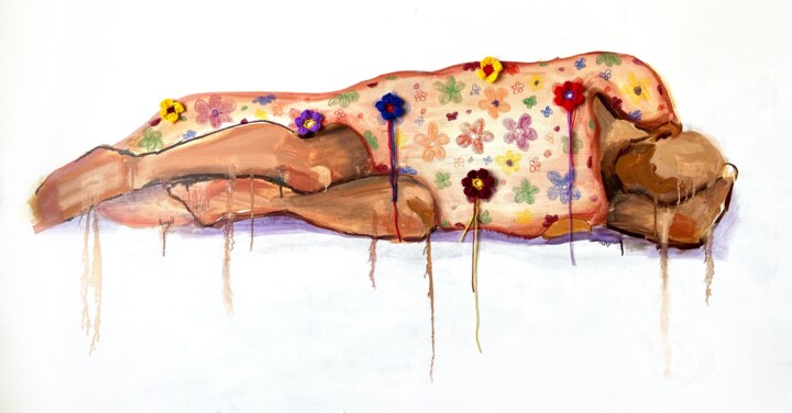 "Аppeasement" Painting, 31.5x59.1 in