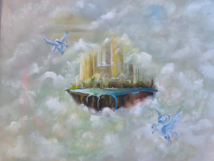 Discovering new Worlds Pittura, 27,6x35,4 in