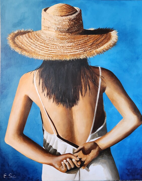 Malerei mit dem Titel "Victoire" von Evelyne Sie, Original-Kunstwerk, Acryl Auf Keilrahmen aus Holz montiert