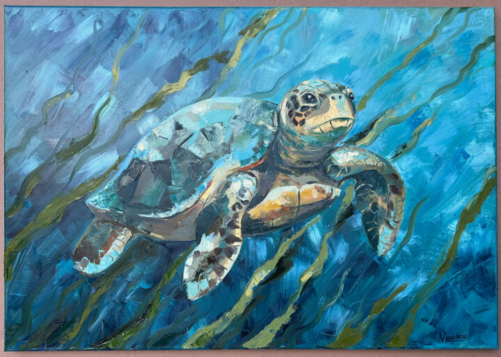 Turtle 绘画, 24x36 in