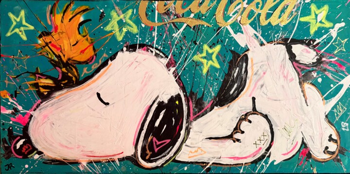 Power Nap 绘画, 23.6x48 in