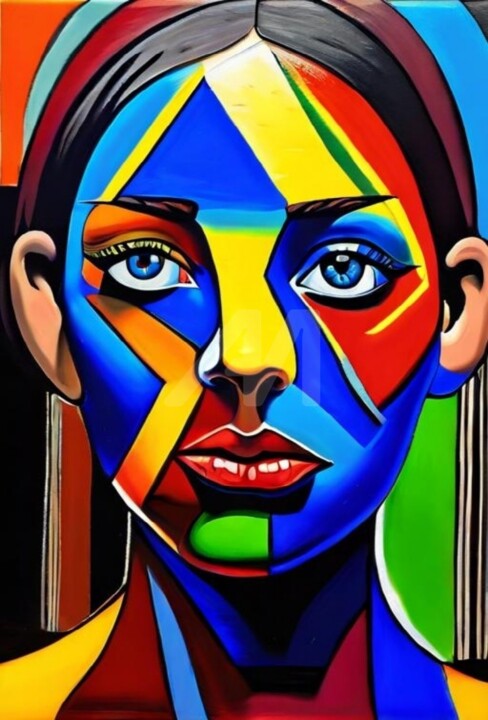 Teenager 3 (Picasso path ) 绘画, 57.9x36.6 in