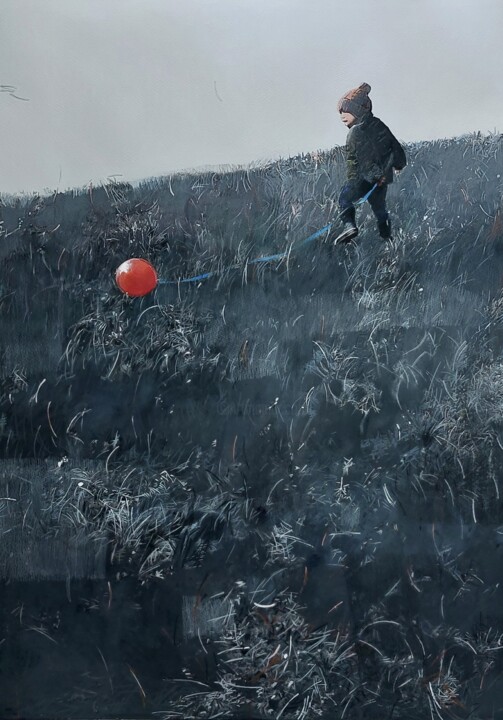 Dibujo titulada "Childhood memories" por Marzena Włodarczyk, Obra de arte original, Gouache