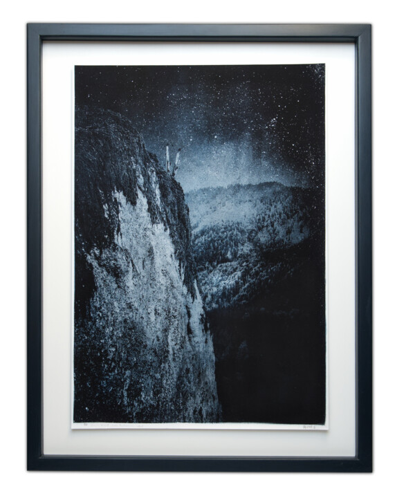 Starry Night over Bohemian Land Prenten & gravures, 20,5x14,2 in