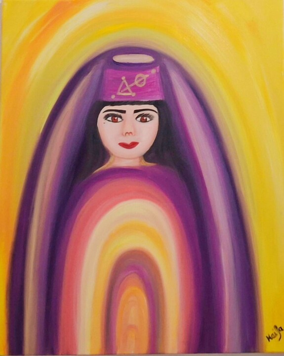 FEMME SPIRITUELLE Schilderij, 25,6x19,7 in
