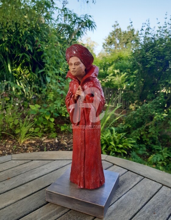 Sculpture titled "Le choix de la sage…" by Valerie Barrault, Original Artwork, Terra cotta