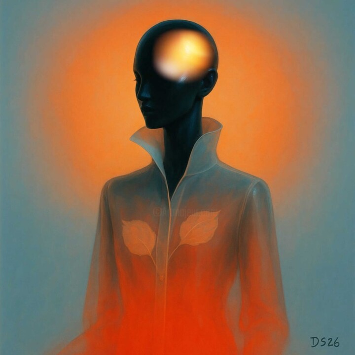 Cerebral Flame 绘画, 47.2x47.2 in