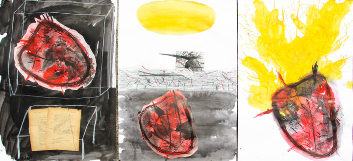 Painting titled ""Let your best love…" by Giulio Benatti, Original Artwork, Acrylic
