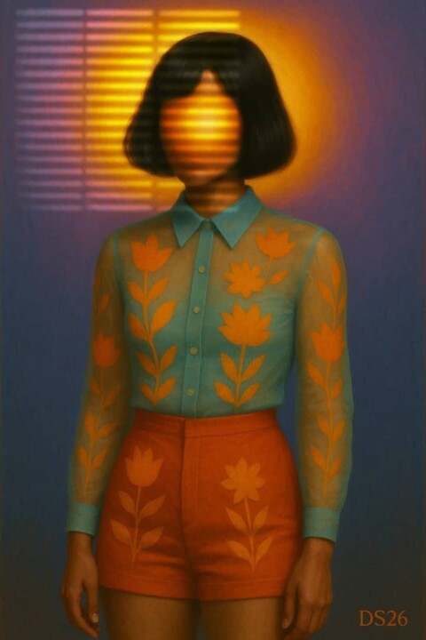 Organic Pattern Sync 绘画, 47.2x31.5 in