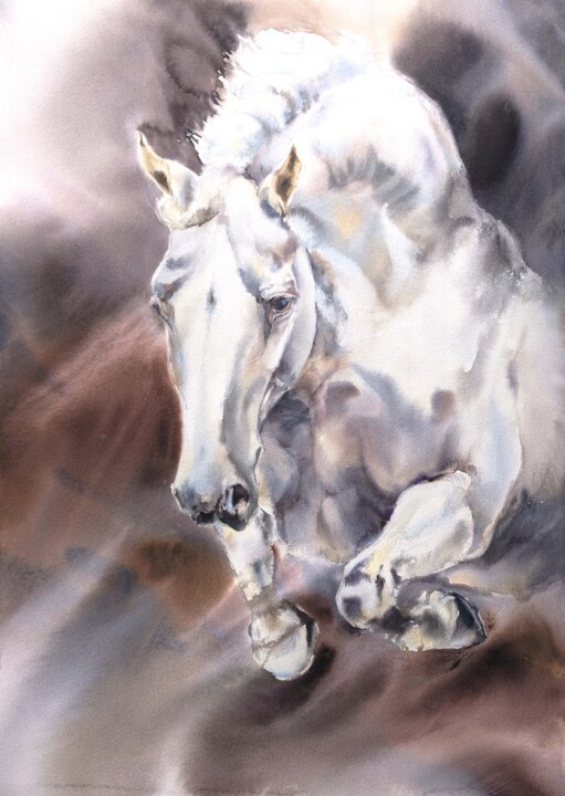 Pegasus Schilderij, 27,6x19,7 in
