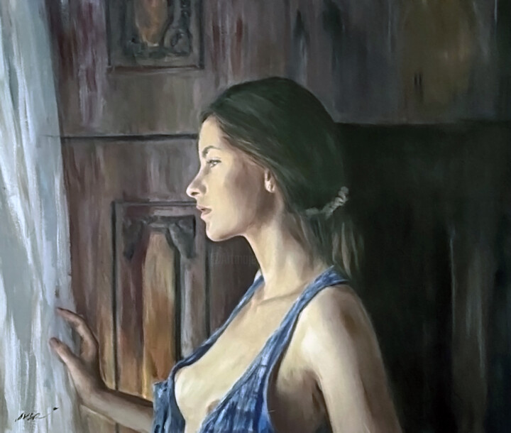 Schilderij getiteld "'Morning Arrives'" door William Oxer, Origineel Kunstwerk, Olie