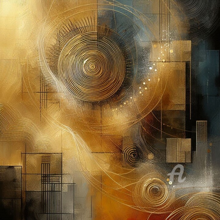 Digitale Kunst getiteld "Lost and found in t…" door Davina Dugnas, Origineel Kunstwerk, Digitaal Schilderwerk Gemonteerd op…