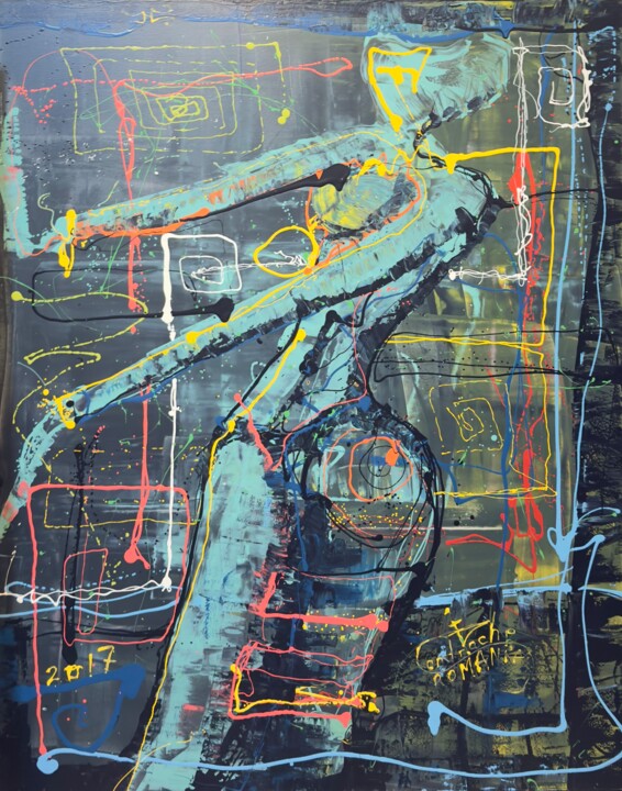 No.#97 Dali with love Painting, 59.1x47.2 in