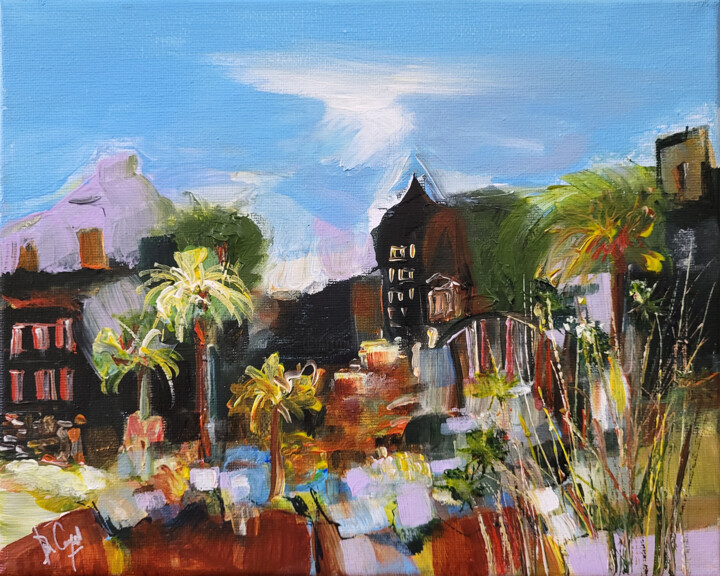 La Montagne Parme 绘画, 7.9x9.8 in