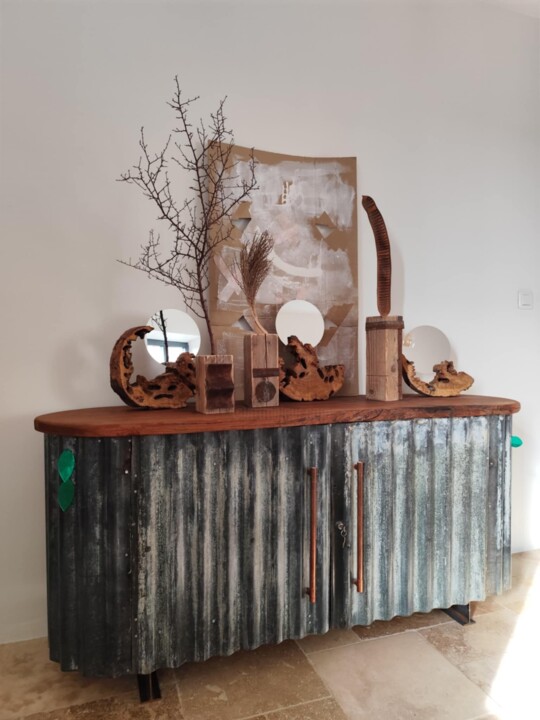 Console upcyclée WAVE 设计, 31.1x66.5 in