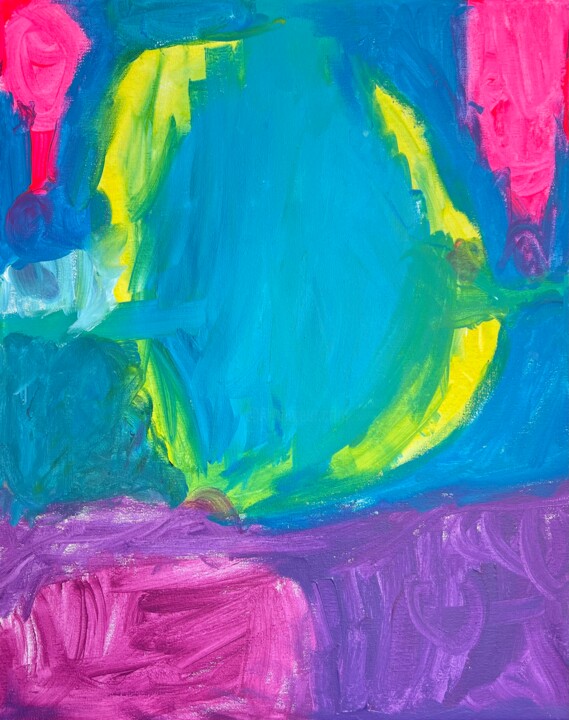 Painting titled "SKY" by Žanete Smodiča, Original Artwork, Acrylic