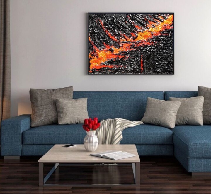 ИЗВЕРЖЕНИЕ Pittura, 23,6x35,4 in
