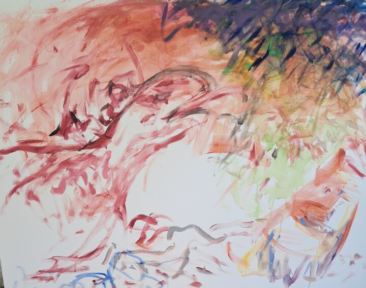 L' Iguane . 绘画, 35x45.7 in