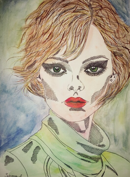 София 绘画, 16.5x12 in