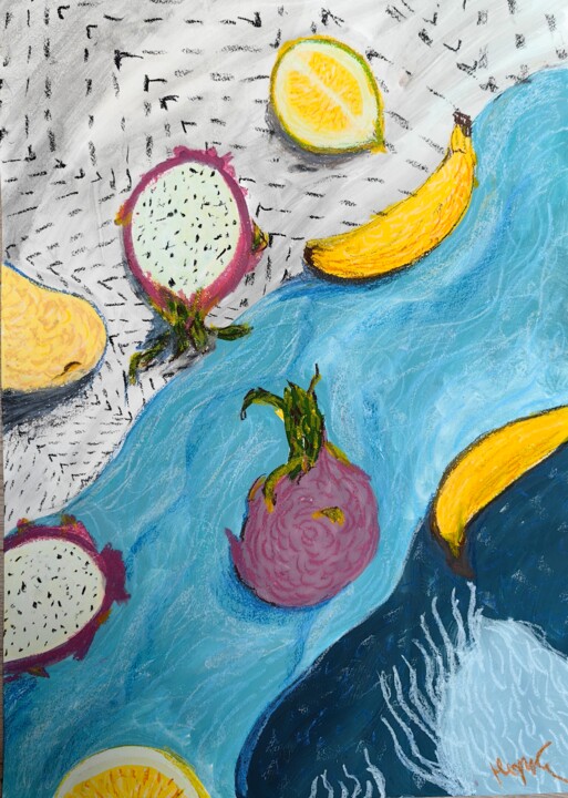 Уютные фрукты 绘画, 165.4x116.9 in