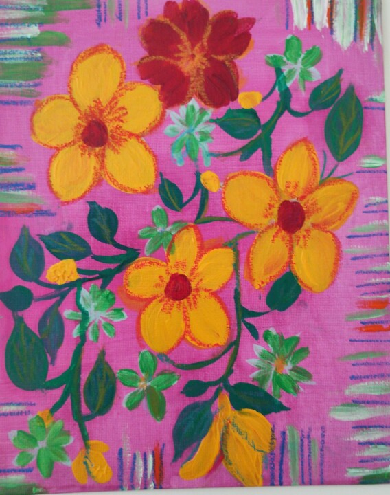 Floral Bundle 绘画, 9.8x7.9 in