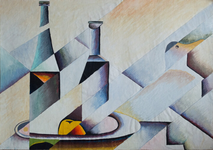 apple still life Pittura, 16,1x23,6 in