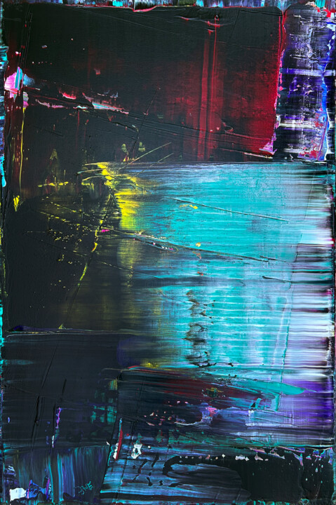 Pintura intitulada "Schism" por Preston M. Smith (PMS), Obras de arte originais, Acrílico Montado em Armação em madeira