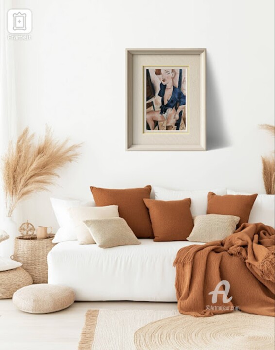 Œuvre présentée encadrée