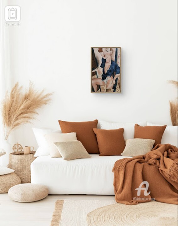 Œuvre présentée encadrée