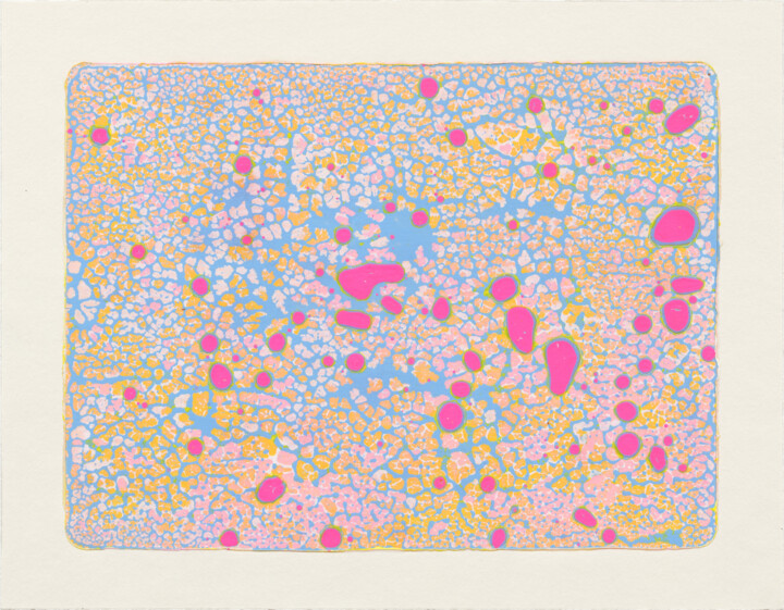 Gravures & estampes intitulée "Untitled (20250510)" par Kazuhiro Higashi, Œuvre d'art originale, Monotype