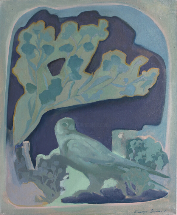 "NIGHT STEPPE, roman…" başlıklı Tablo Dmytro Dotsenko tarafından, Orijinal sanat, Petrol