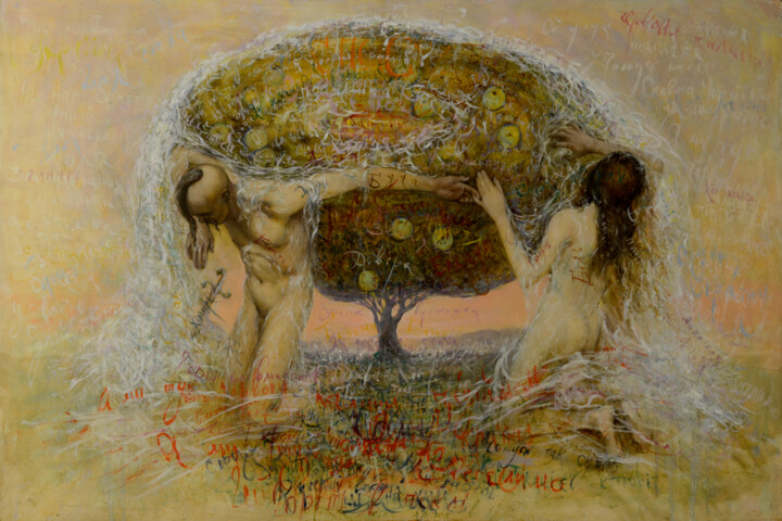 Apple rescue Schilderij, 31,9x48 in